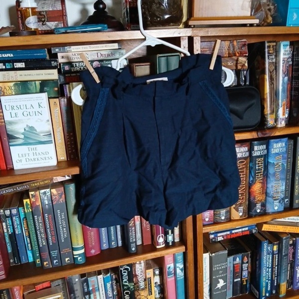 Women’s Navy Blue Casual Drawstring Shorts